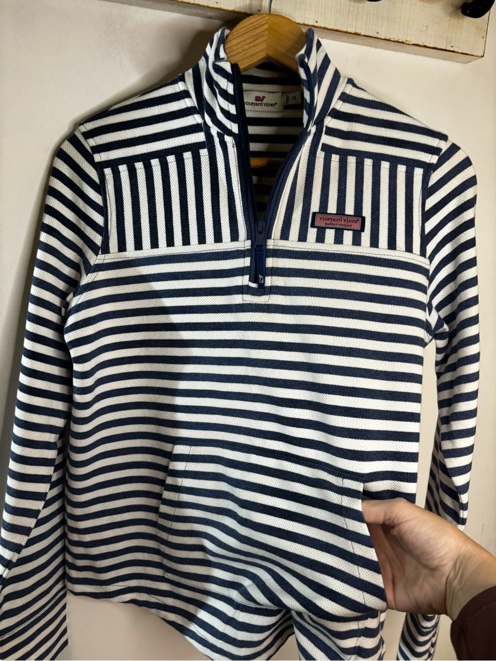 Vineyard Vines Relaxed Fit The Shep Shirt Striped Half-Zip Pullover